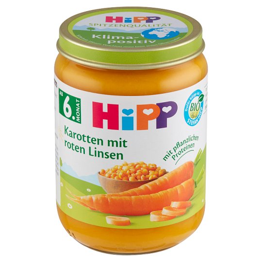 HiPP Organic Carrot with Red Lentils 190g Tesco Groceries