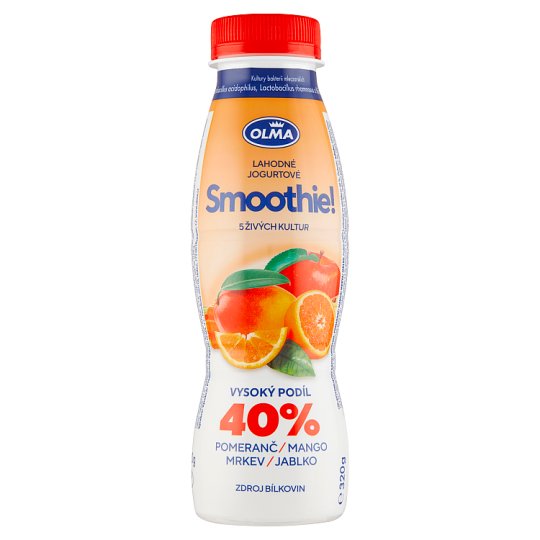 Olma Smoothie! pomeranč mango mrkev jablko 320g