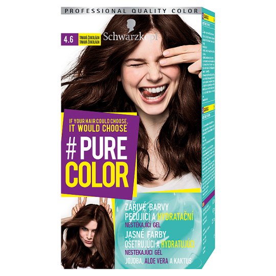 Schwarzkopf Pure Color barva na vlasy Tmavá Čokoláda 4.6