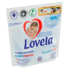 Lovela Baby Gel Washing Capsules for White and Colored Laundry 23 Washes 499.1g