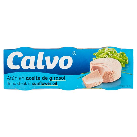 Calvo Tuňák ve slunečnicovém oleji 3 x 80g