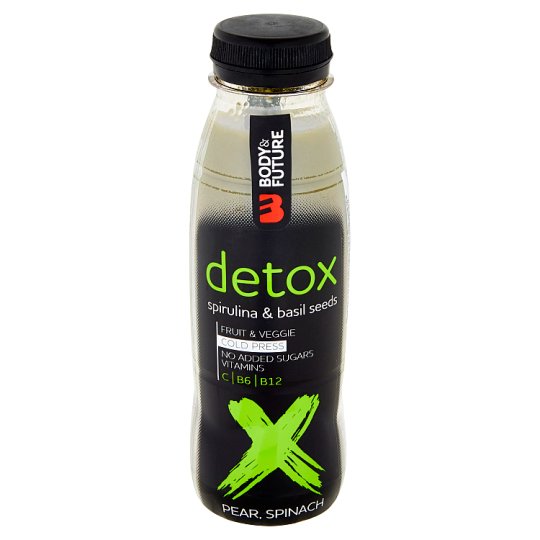Body&Future Detox hruška, špenát, bazalková semínka 330ml