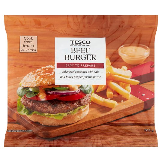 Tesco Beef Burger 500g Tesco Groceries