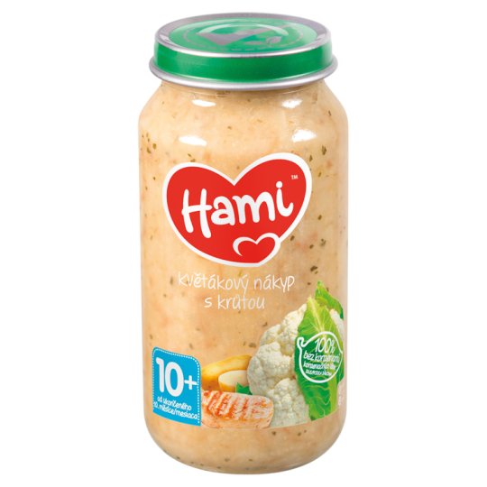 Hami masozeleninový příkrm Květákový nákyp s krůtou od uk. 10. měsíce 250g