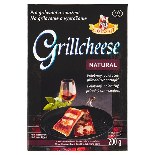 Somasajt Grillcheese natural polotvrdý polotučný přírodní sýr nezrající 200g