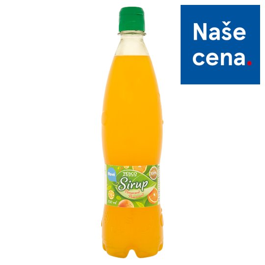 Tesco Sirup pomeranč 700ml