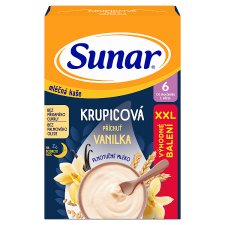 Sunar Milk Porridge for Good Night Semolina Vanilla Flavor 340g