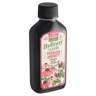 MaxiVita Herbal Bylinný sirup posílení imunity echinacea plicník + vitaminy 200ml