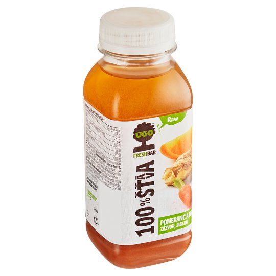 Ugo 100 Juice Orange and Carrot Ginger Apple 250ml Tesco Groceries