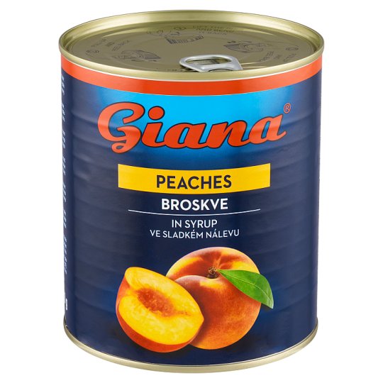 Giana Broskve ve sladkém nálevu 820g