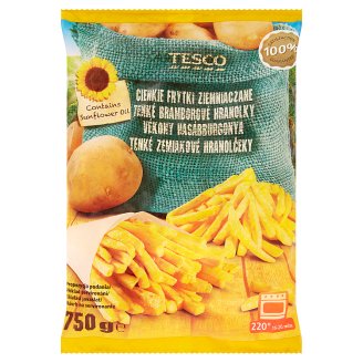 Tesco Tenké bramborové hranolky 750g