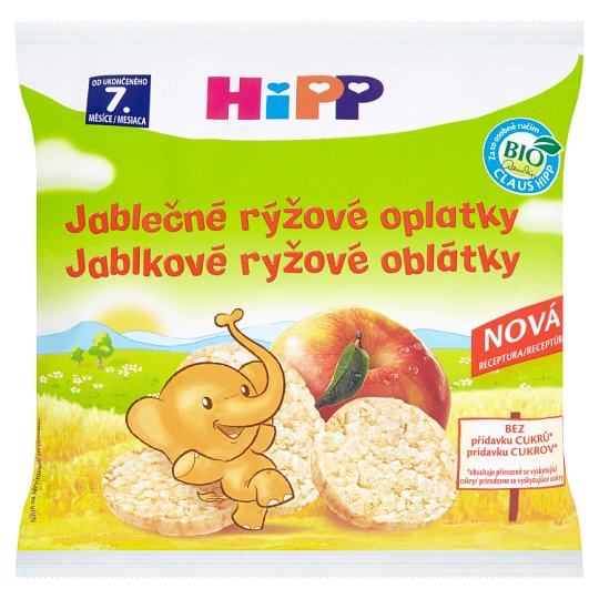 HiPP Bio jablečné rýžové oplatky 30g