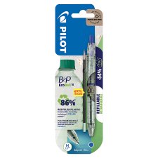 Pilot B2P Ecoball BeGreen Ballpoint Pen Set + Refill Blue