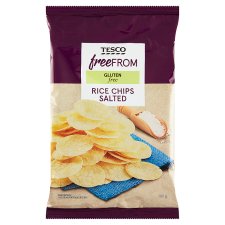 Tesco Free From Rice Chips Salted 80g