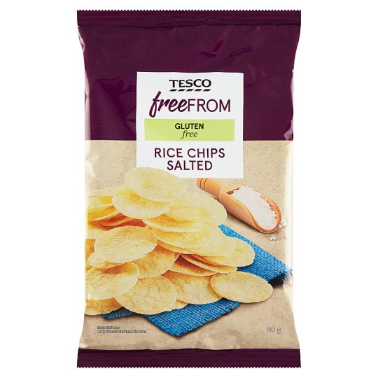 Tesco Free From Rice Chips Salted 80g