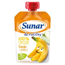 Sunar Do Ručičky Banana and Apple 100% Fruit 100g