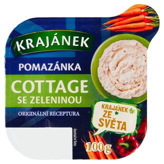 Krajánek Jarní pomazánka cottage se zeleninou 100g