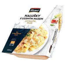 Hamé Halušky s uzeným masem a kysaným zelím 450g