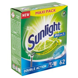 Sunlight All in 1 Tablety do myčky nádobí 62 ks 1085g