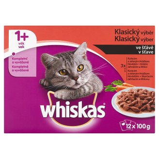 Whiskas Klasický výběr ve šťávě 12 x 100g