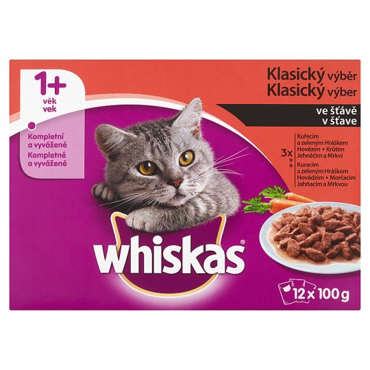 Whiskas Classic Selection in Juice 12 x 100g