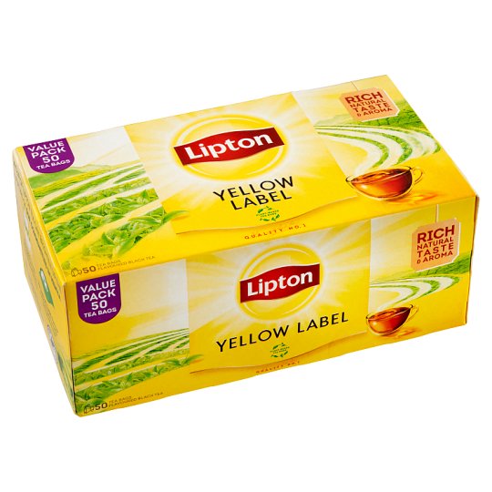 Lipton Yellow Label Flavoured Black Tea 50 Bags 100g