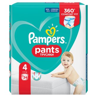 Pampers Pants V4, 24 Plenek, Snadno Se Oblék. Vzduch. Kanál.