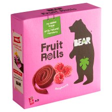 Bear Raspberry jemně sušené rolované plátky z ovoce a zeleniny 5 x 20g