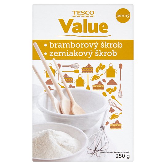 Tesco Value Bramborový škrob jemný 250g