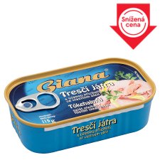 Giana Cod Liver with Smoked Flavour in Own Oil 115g