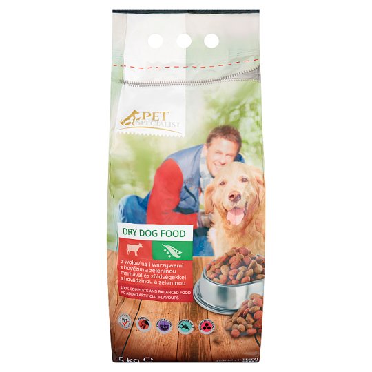 Tesco Pet Specialist Kompletní krmivo pro dospělé psy s hovězím a zeleninou 5kg