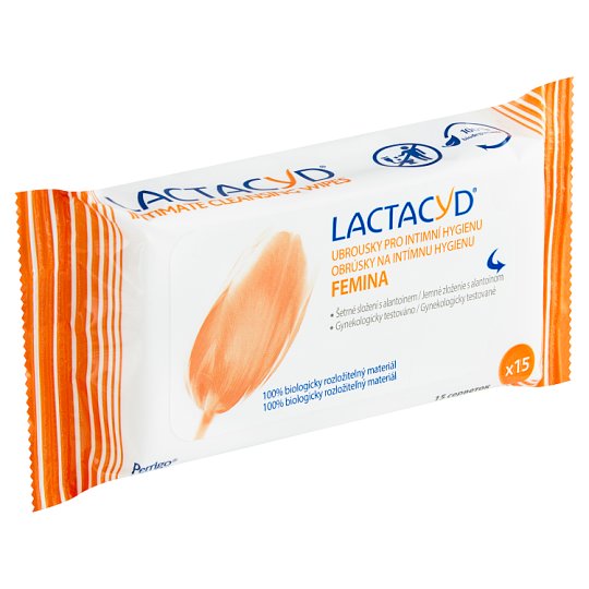 Lactacyd Femina Intimate Cleansing Wipes 15 pcs