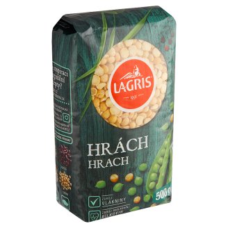 Lagris Hrách žlutý loupaný půlený 500g
