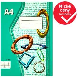 Papírny Brno 465e školní sešit A4 čtverečkovaný 60 listů