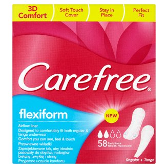 Carefree Flexiform slipové vložky 58 ks
