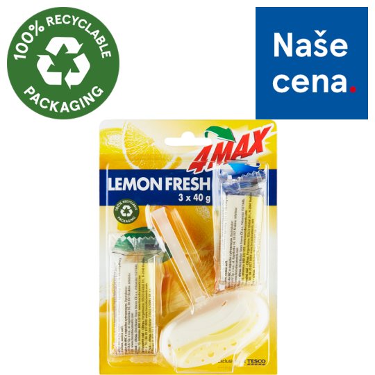 4MAX WC blok citrus 3 x 40g