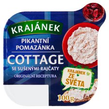 Krajánek Spicy Cottage Spread with Dried Tomatoes 100g