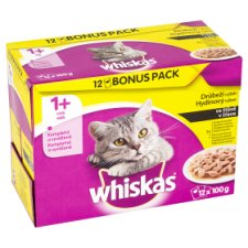 Whiskas Drůbeží výběr ve šťávě kompletní krmivo pro dospělé kočky 12 x 100g
