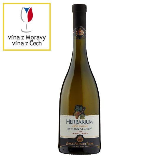Zámecké Vinařství Bzenec Herbarium Moravicum Welschriesling Late Harvest Dry White Wine 0.75L