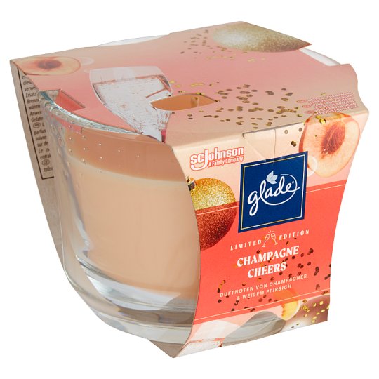 Glade Maxi Champagne Cheers Scented Candle 224g Tesco Groceries