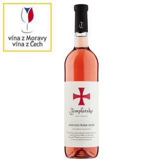 Templářské Sklepy Čejkovice Zweigeltrebe rosé jakostní růžové polosuché víno 0,75l