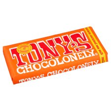 Tony's Chocolonely Mléčná čokoláda s kousky karamelu a mořskou solí 180g