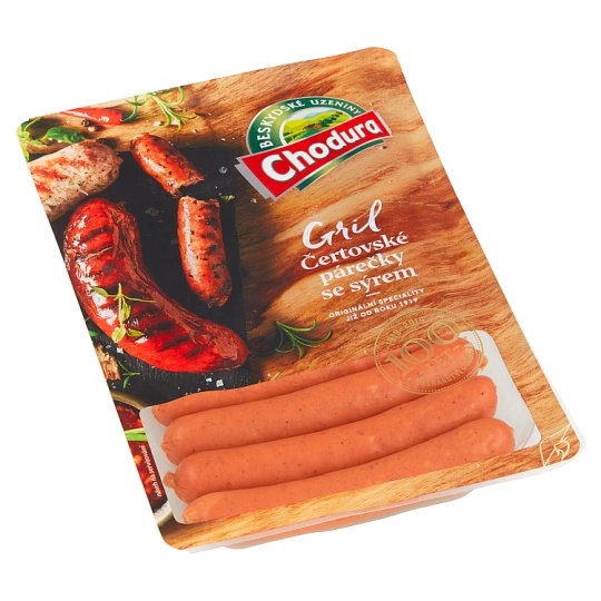 Chodura Gril čertovské párečky se sýrem 270g