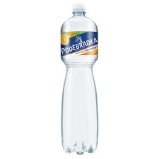 Poděbradka Lightly Carbonated Mineral Water with Orange Flavour 1.5L