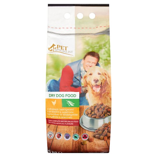 Tesco Pet Specialist Kompletní krmivo pro dospělé psy s drůbežím a zeleninou 5kg
