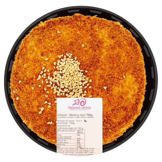 Smetanová cukrárna Víkend medový dort 700g