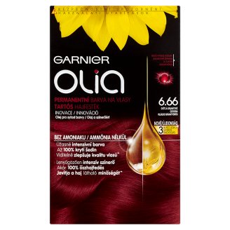 Garnier Olia Permanentní barva na vlasy světlá granátově červená 6.66