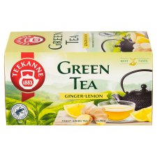 TEEKANNE Ginger-Lemon, Green Tea, 20 Bags, 35g