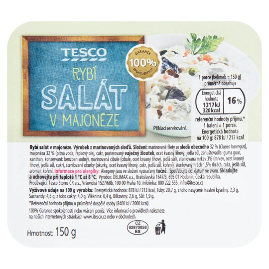 Tesco Rybí salát v majonéze 150g