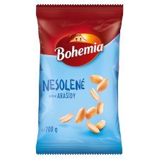 Bohemia Unsalted Roasted Peanuts 200g